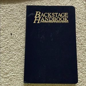 “Backstage handbook” book by Paul Carter